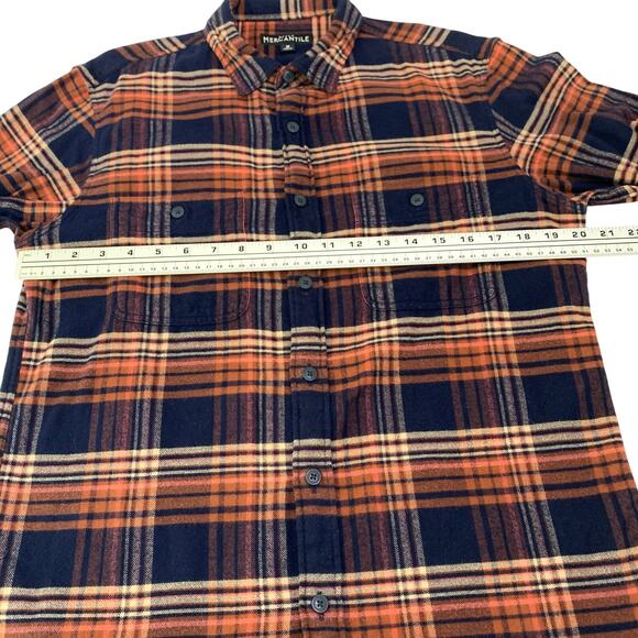 Bundle of 2 J. Crew Mercantile Mens Flannel Shirts Plaid Medium Cabincore Preppy - Picture 12 of 15